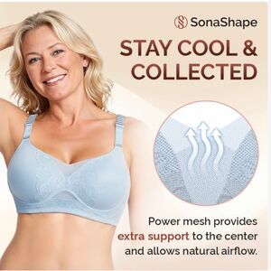SonaShape - Daily Comfort Seamless Lifting Bra XL (36D) Light Pink - NWT